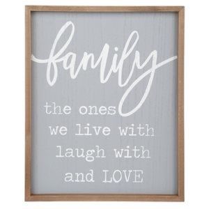 Wood Framed ‘Live, Laugh, Love’ Farmhouse Wall Decor NWT